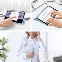 Dėklas Dux Ducis "Toby", skirtas Samsung X820/X826 (Tab S10 Plus) X810/X816 (Tab S9 Plus) X610/X616 (Tab S9 FE Plus) mėlynas