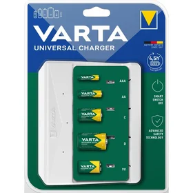 VARTA UNIVERSALUS ĮKROVIKLIS 57658 9V, R14, R20 (be baterijų)