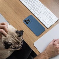 Silikoninis Magnetinis dėklas telefonui, suderinamas su MagSafe, skirtas SAMSUNG S26 Ultra, mėlynas