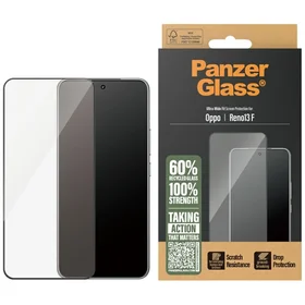PanzerGlass itin platus grūdintas stiklas su juodu rėmeliu Oppo Reno13 F