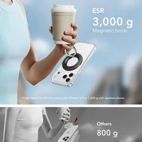 ESR Magnetic HaloLock MagSafe telefono laikiklis - Juodas