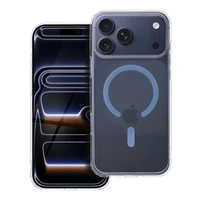 Drop Glue Spalvotas Žiedas Magnetinis Dėklas suderinamas su MagSafe IPHONE 17 Pro Max šviesiai mėlyna