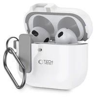 Tech-Protect plonas kablio dėklas AirPods 4 - baltas