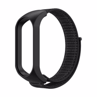 Nailoninis dirželis XIAOMI Mi Band 5 / 6 / 7 juodas (05)