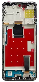 Ekranas Huawei Honor X8a/Honor 90 Lite su lietimui jautriu stikliuku ir rėmeliu Black ORG