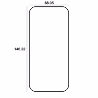 "Etteri" grūdintas stiklas 9D, skirtas "iPhone 16 Pro / 17 / 17 Pro 6,3"