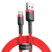 Baseus Cafule USB kabelis USB-C 0,5m 3A raudonas