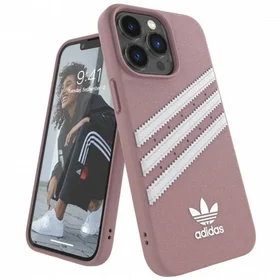 Adidas OR formuotas dėklas PU iPhone 13 Pro / iPhone 13 - rožinis