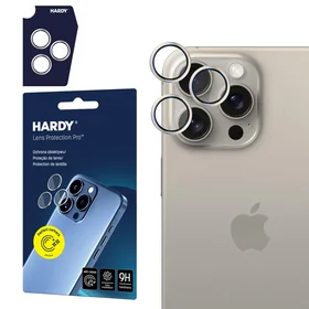 3mk HARDY objektyvo apsauginis stiklas Apple iPhone 15 Pro Max - smėlinė