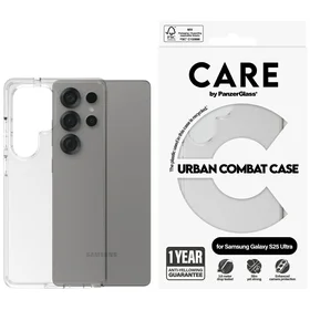 CARE by PanzerGlass Flagship Urban Combat dėklas Samsung Galaxy S25 Ultra - skaidrus