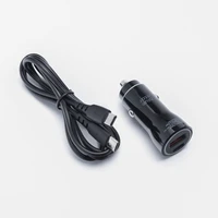 BLUE STAR automobilinis įkroviklis 3A 30W Type C + USB A + kabelis Type C į Type C PD QC3.0 AFC PPS juodas