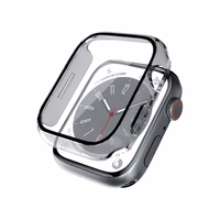 Crong Hybrid Watch dėklas - dėklas with Glass Apple Watch 45mm (Clear)