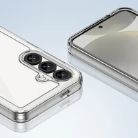 Kosmoso dėklas Samsung Galaxy S25 Edge su lanksčiu rėmu - permatomas