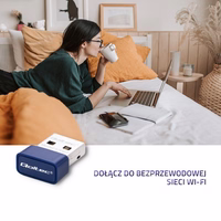 Qoltec 57007 Belaidis Mini Bluetooth USB WiFi adapteris
