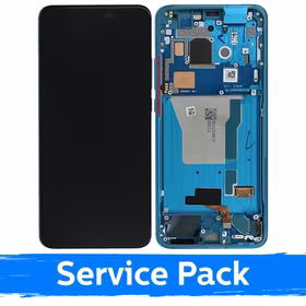 LCD ekranas suderinamas su Xiaomi Poco F2 Pro su rėmeliu / Neon Blue / (Service Pack)