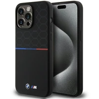 BMW M Silikoninis raštuotas Magnetinis dėklas telefonui iPhone 15 Pro Max - juodas