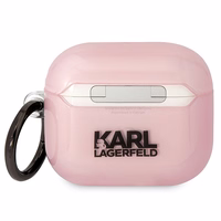 Karl Lagerfeld KLA3HNCHTCP Airpods 3 dėklas rožinis/rožinis Ikonik Choupette