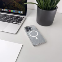 Dėklas telefonui Samsung Galaxy S25 Edge su blizgučiais - baltas