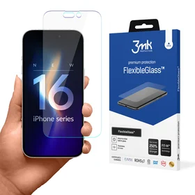 Hibridinis stiklas 3mk FlexibleGlass v2.0 Apple iPhone 16 Pro