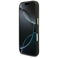 Karl Lagerfeld Big Strap Karl metalinio logotipo Magnetinis dėklas telefonui iPhone 17 Pro - juodas