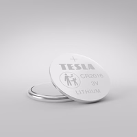 TESLA ličio baterija CR2016 [5x120] 3V 5 vnt.