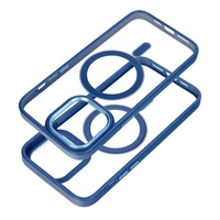 Dėklas telefonui COLOR EDGE MAG COVER suderinamas su MagSafe IPHONE 16 Pro - mėlynas
