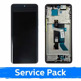 LCD ekranas suderinamas su Xiaomi Redmi Note 14 Pro 5G su rėmeliu / Koralinė žalia / (Service Pack)