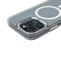 Blizgus magnetinis dėklas telefonui iPhone 17 Pro - pusiau skaidrus