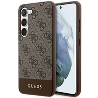 Guess 4G Stripe Collection dėklas telefonui Samsung Galaxy S24+ - rudas