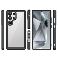 Dėklas telefonui (m) su gelio rėmeliu Samsung Galaxy S25 Ultra - juodas (m)