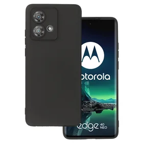 Matinis dėklas telefonui (m) MOTOROLA EDGE 40 NEO 5G - juodas (m)