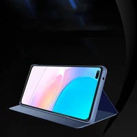 Dėklas telefonui Clear View Huawei nova 8i flip dėklas juodas