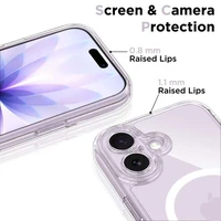 Tech-Protect Magpeak MagSafe CC dėklas iPhone 17 telefonui - skaidrus