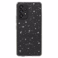 Crystal Glitter dėklas telefonui Samsung Galaxy A23 4G/5G sidabrinis