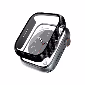Crong Hybrid Watch dėklas - dėklas with glass Apple Watch 44mm (Carbon)