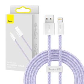 Baseus Dynamic kabelis USB į Lightning, 2.4A, 2m (violetinis)