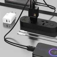 Dudao A27 MaxC 35W GaN sieninis įkroviklis + USB-C kabelis - baltas