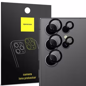 Spacecase Kameros stiklas Camera Ring Galaxy S24 Ultra juodas