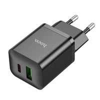 Įkroviklis Hoco N28 20W USB-C/USB-A juodas