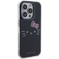 Hello Kitty IML katės veido dėklas telefonui iPhone 14 Pro - juodas