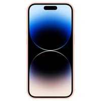 Tel Protect Dėklas telefonui su stovu + kameros stiklas Iphone 15 Pro Max šviesiai rožinė