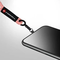 FORCELL F-DESIGN R10X40 riešo telefono virvelė su reguliuojamu ilgiu (maks. 20cm kilpoje) rožinė balta