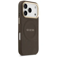 Guess Peony Hot Stamp MagSafe dėklas telefonui iPhone 17 Pro - rudas