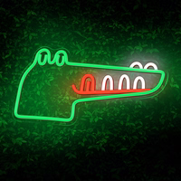 Neon PLEXI LED JURASSIC CROC žalias FLNJ03 Forever Light