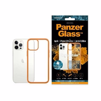 PanzerGlass ClearCase dėklas telefonui iPhone 12 Pro Max – permatomas oranžinis