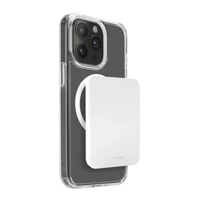 Puro Slim Power Mag 4200mAh Išorinė baterija su Magnetiniu USB-C - Balta