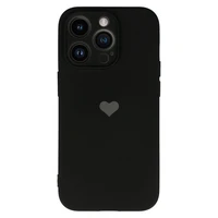 Vennus Silikoninis širdies dėklas Iphone 13 Pro Max dizainas 1 juodas