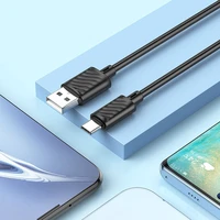 Kabelis USB-A į USB-C Hoco 3A 1 m X88 juodas