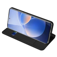 Dux Ducis Skin Pro knygos tipo dėklas Vivo X60 juodas
