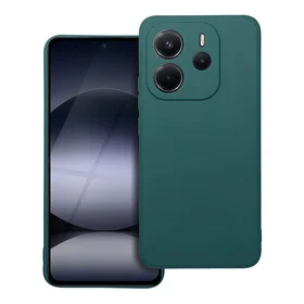 Matinis dėklas telefonui XIAOMI Redmi Note 14 4G (GLOBAL - 164,84mm x 78,15mm x 8,16mm) tamsiai žalias